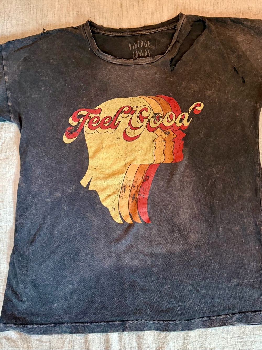 Women’s "Feel Good" Graphic Tee - Black